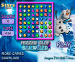play Frozen Olaf Bejeweled