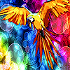 play Colorful Woods Parrot Slide Puzzle