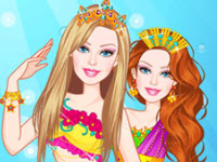 Barbie Mermaid Princess Dressup