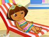 play Dora At Beach