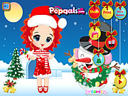 play Merry Christmas Noel And Snowman Dress Up