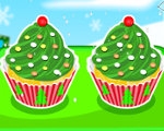 play Christmas Tree Cupcakes
