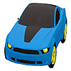 play Blue City Car Coloring