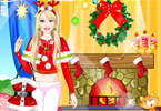 play Barbie Santa Princess Dress Up