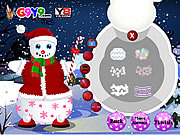 play Snow Man Xmas Dress Up