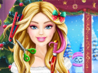 play Barbie Christmas Real Haircuts