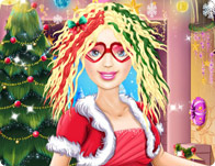 play Barbie Christmas Real Haircuts