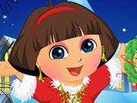 play Dora Christmas Dressup