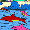 play Dolphins In The Pool Coloring
