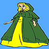 play Alone Caped Girl Coloring