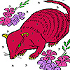 play Red Mouse In The Flowers Puzzle