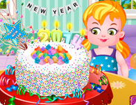play New Year Confetti Cake
