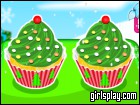 play Christmas Tree Cupcakes