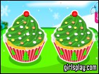 play Christmas Tree Cupcakes