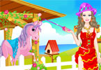 play Barbie Pony Tale Dress Up