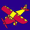 play Red Airplane Coloring