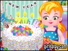 play New Year Confetti Cake