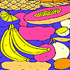 play Tropical Fruits On A Plate Coloring