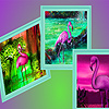 play Tropical Purple Flamingos Puzzle