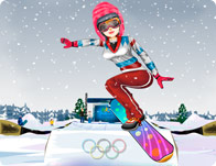 play Winter Olympics Snowboarder Girl