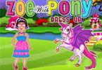 play Zoe With Pony Dress Up