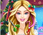 play Barbie Christmas Hairstyles