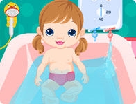 play Baby Bath Time Caring