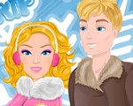 play Barbie Family Winter Trip