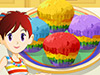 play Sara'S Cooking Class: Rainbow Muffins