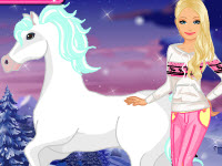 Barbie'S Winter Pony Caring