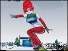 Winter Olympics Snowboarder Girl