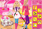 play Barbie Cleaning Slacking