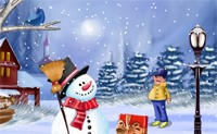 play Funky Frosty Decoration