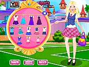 play Barbie Going To School Dressup