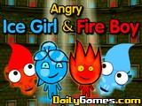 Angry Ice Girl And Fire Boy