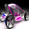 play Pink Futuristic Car Puzzle