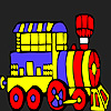 play Vacation Train Coloring