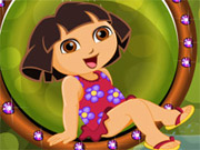 play Cute Dora Bathing