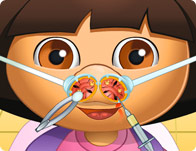 play Dora Nose Doctor