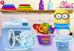 play Baby Minion Washing Clothes