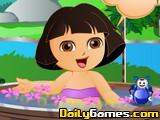 play Cute Dora Bathing