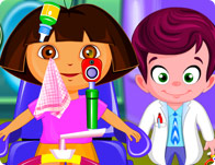 play Cute Dora At The Eye Clinic