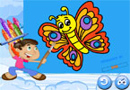 play Coloring Book Butterfly