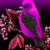 Purple Sparrow In Garden Puzzle