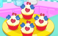 Cute Heart Cupcakes