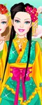 play Barbie Japanese Princess Dress Up