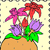 play Flowers On The Frame Coloring