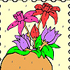 Flowers On The Frame Coloring