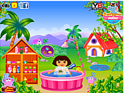 play Dora Fun Bathing