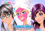 play Sunset Glam Beauty Makeover